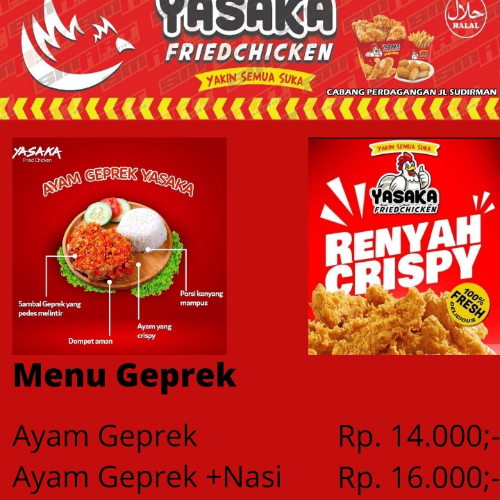 Ayam Geprek Yasaka