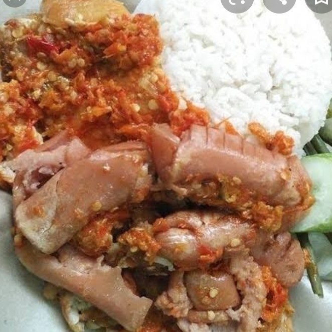 Ayam Geprek sosis