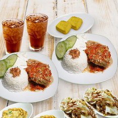 Ayam Gepuk Paket Komplit