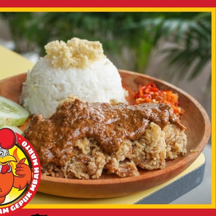 Ayam Gepuk Sambal Kacang