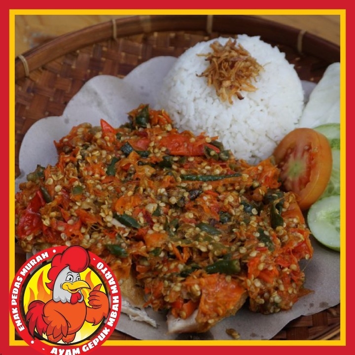 Ayam Gepuk Sambal Korek 