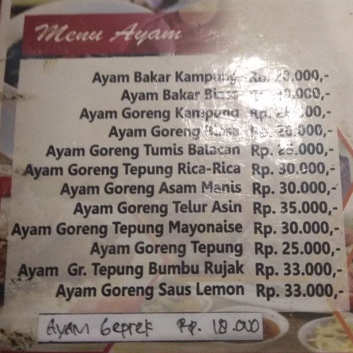 Ayam Goreng Asam Manis