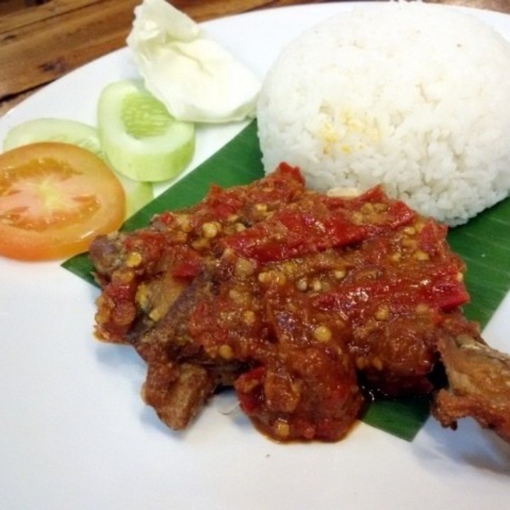 Ayam Goreng Penyet  Nasi