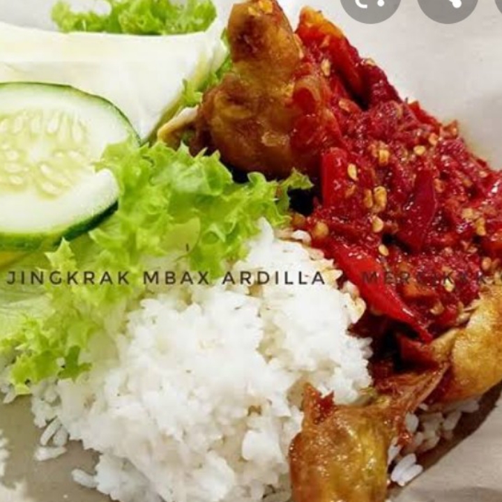 Ayam Jingkrak Pakek Nasik 