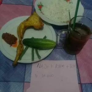 Ayam Kampung Bakar Nasi Es Teh Manis