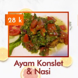 Ayam Konslet Dan Nasi