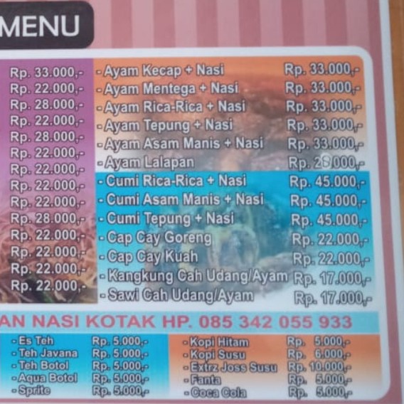 Ayam Mentega Paket Nasi