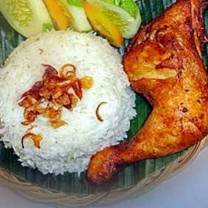 AYAM PENYET NASI