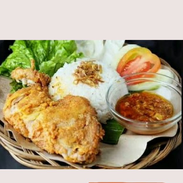 Ayam Penyet Plus Nasi