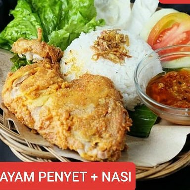 Ayam Penyet Dan Nasi