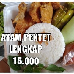 Ayam Penyet Lengkap