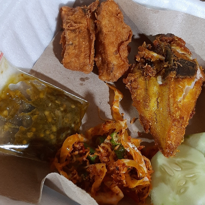 Ayam Penyet Mini Cabe Hijau Tanpa Nasi