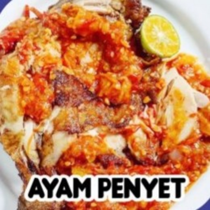 Ayam Penyet Nasi Putih