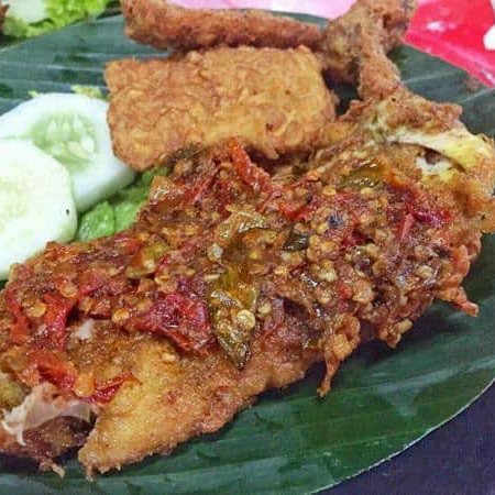 Ayam Penyet Tanpa Nasi Dada 