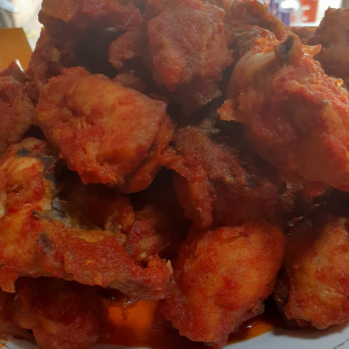 Ayam Saos Pakai Nasi