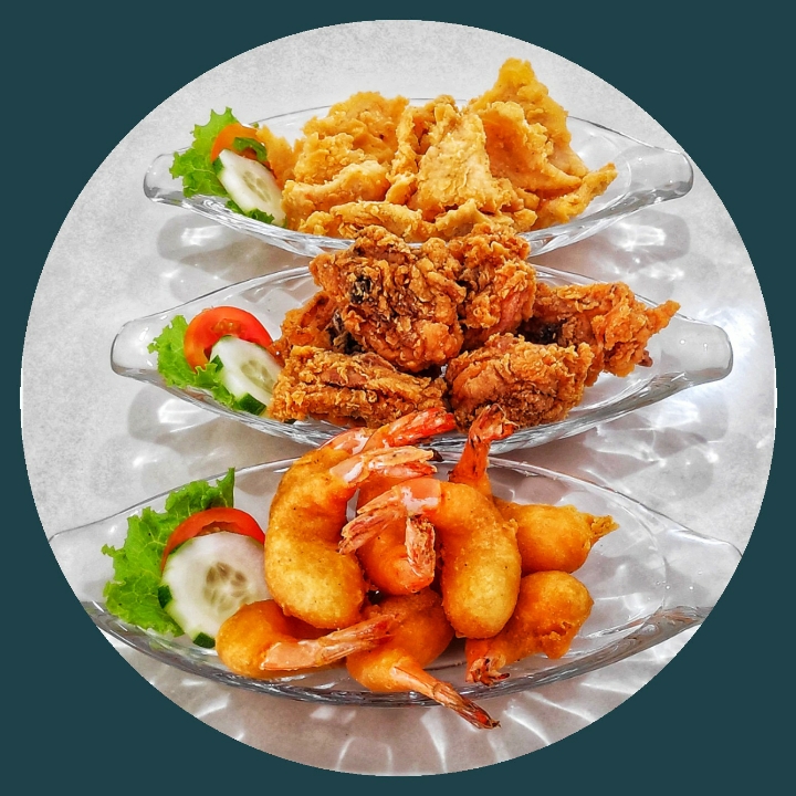 Ayam-Udang-Cumi Tepung