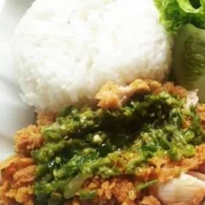 Ayam geprek ijo hemat ekonomis 