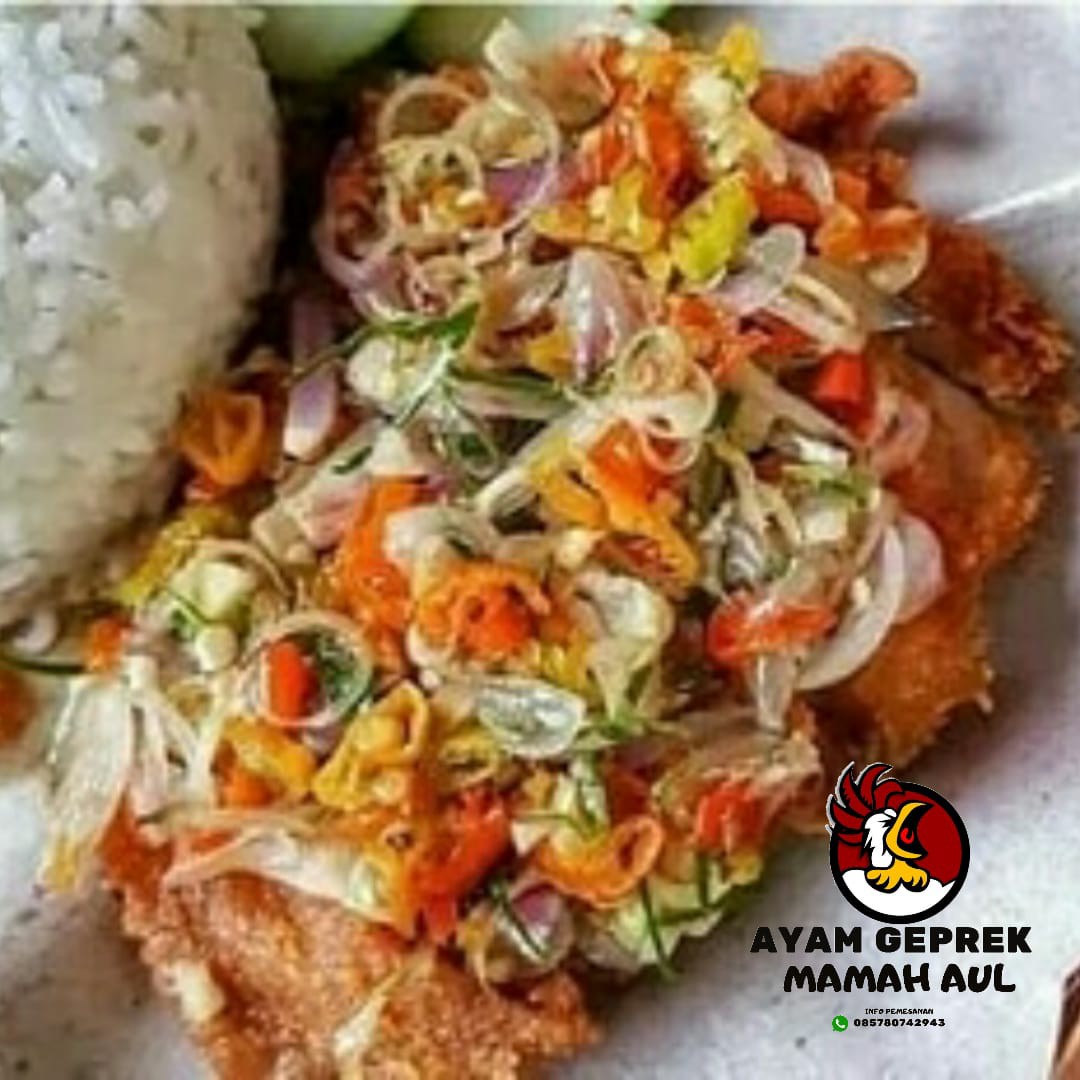 Ayam geprek sambal matah