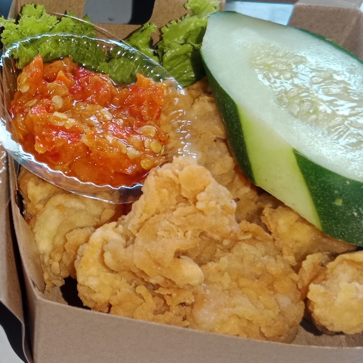 Ayam geprek tanpa nasi