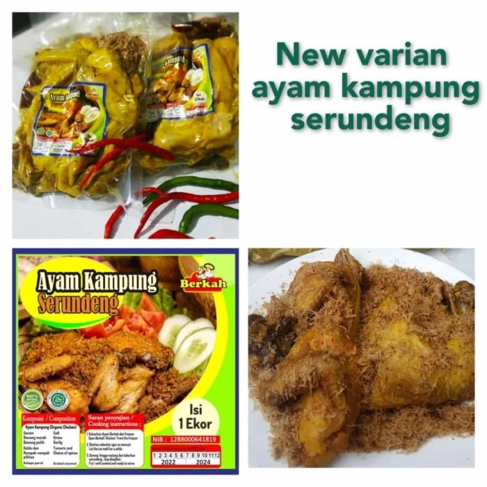 Ayam kampung Serundeng