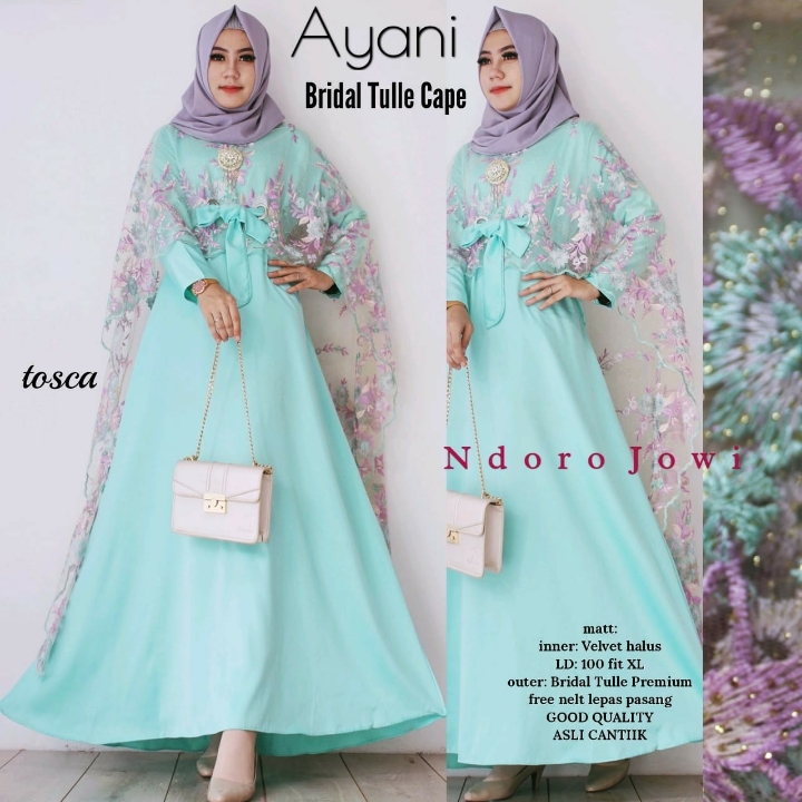 Ayani Bridal Tule Cape 2