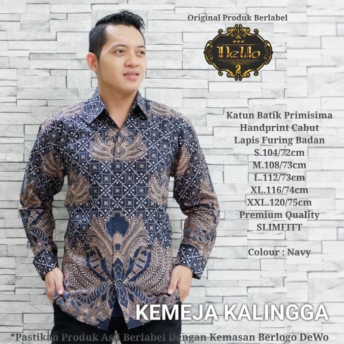 BAJU BATIK LENGAN PANJANG ASMARALAYACITRAYODHA KALINGGA MERK DEWO 2