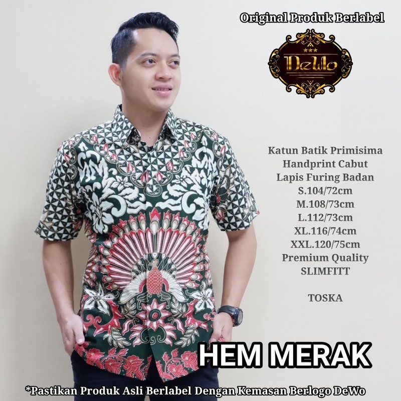 BAJU BATIK LENGAN PENDEK NAGANARYUNAGAMERAK MERK DEWO PER UNIT 2