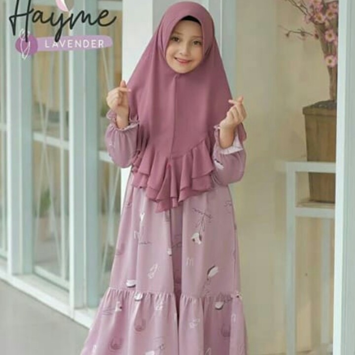 BAJU GAMIS SYAREE UK 3-5-7-10-12 MERK HAYME PER UNIT 2