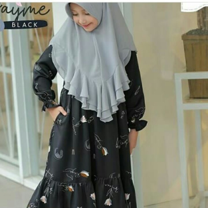 BAJU GAMIS SYAREE UK 3-5-7-10-12 MERK HAYME PER UNIT 3