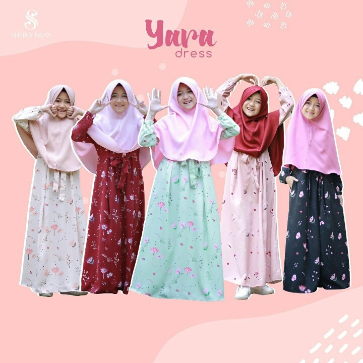 BAJU GAMIS UK 2-4-6-8-10 MERK YARA PER UNIT 3