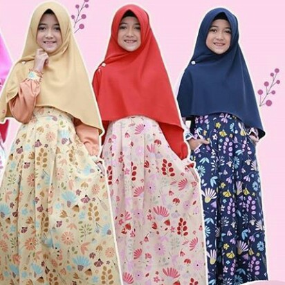 BAJU GAMIS SYAREE UK 3-5 MERK AYKIZ PER UNIT 2