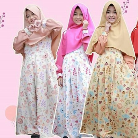 BAJU GAMIS SYAREE UK 3-5 MERK AYKIZ PER UNIT 3