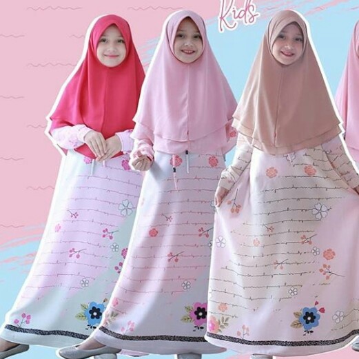 BAJU GAMIS SYAREE UK 3-5-7-10-12 MERK FAIRA PER UNIT 3