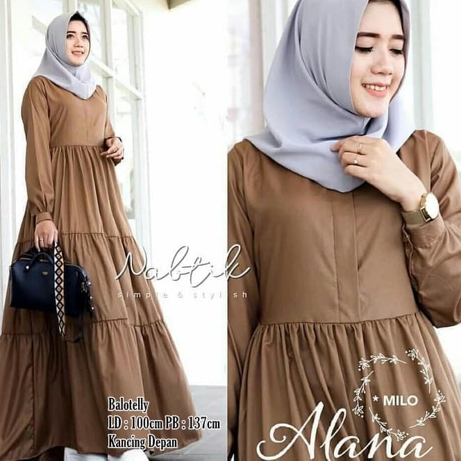 BAJU GAMIS SYAREE MERK ALANA PER UNIT 2