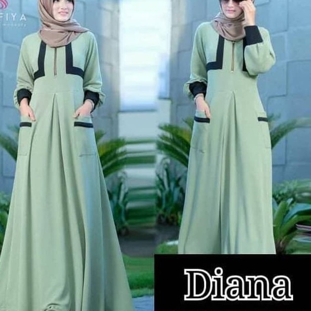 BAJU GAMIS SYAREE MERK DIANA PER UNIT 2