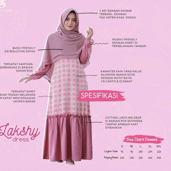 BAJU GAMIS SYAREE MERK LAKSHY PER UNIT 2