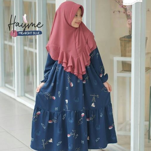 BAJU GAMIS SYAREE UK 3 5 7 10 12 MERK HAYME PER UNIT