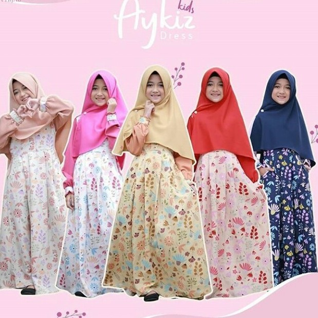 BAJU GAMIS SYAREE UK 7  10 MERK AYKIZ PER UNIT