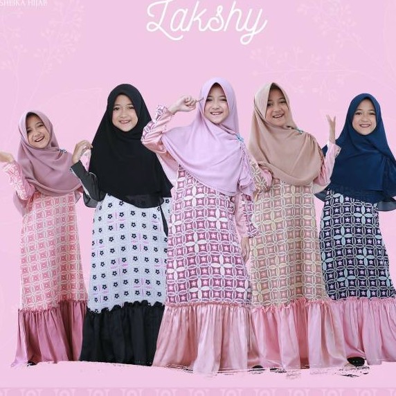 BAJU GAMIS SYAREE UK 3  5 MERK LAKSHY PER UNIT