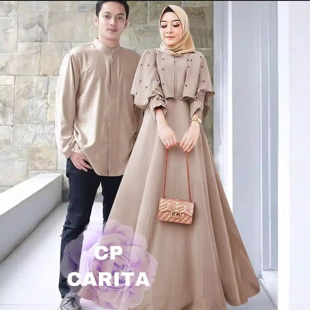 BAJU PASANGAN COUPLE MUSLIM CP CARITA TERMURAH