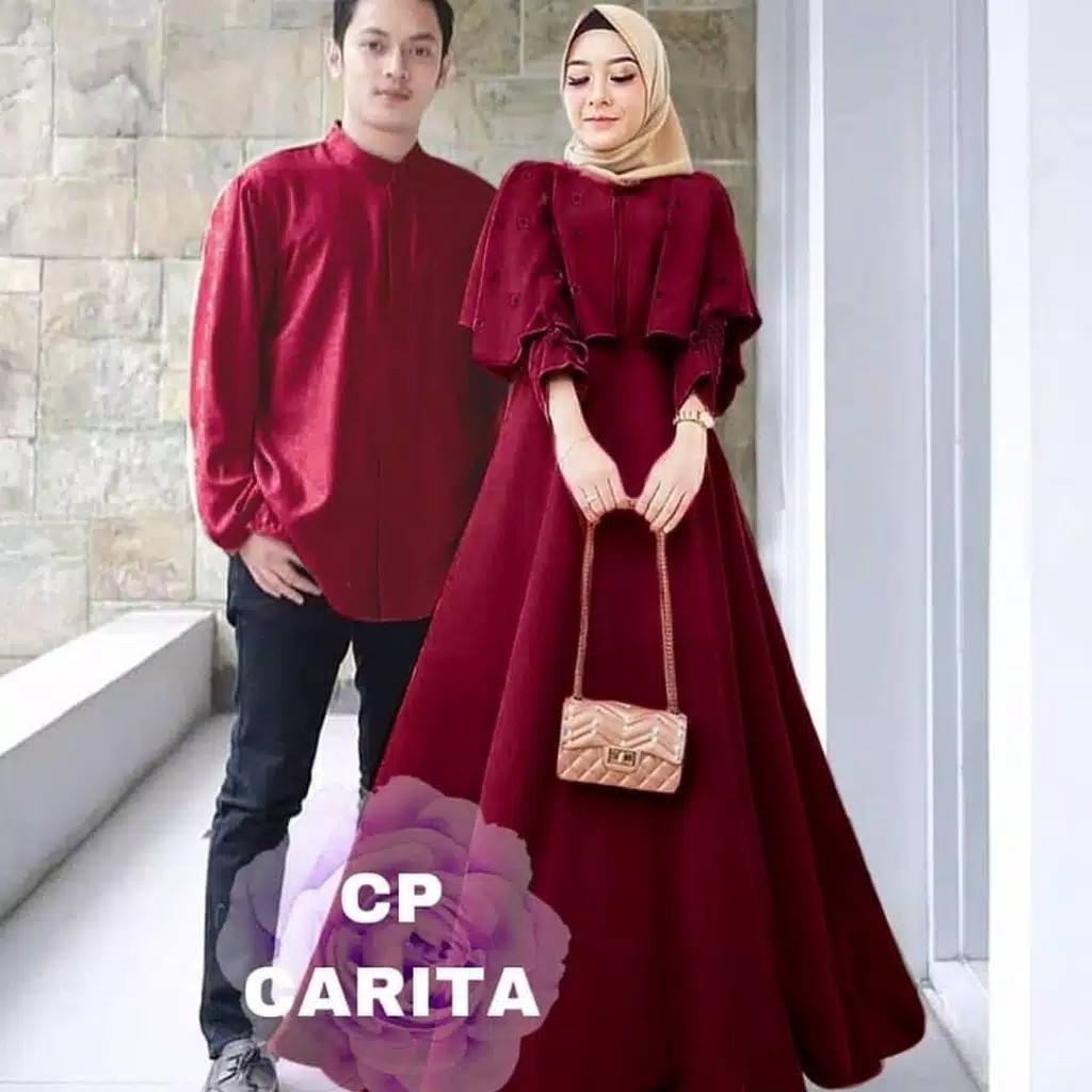 BAJU PASANGAN COUPLE MUSLIM CP CARITA TERMURAH 2