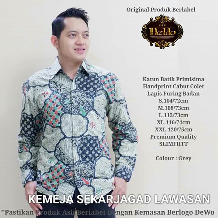 BAJU BATIK LENGAN PANJANG ASMARALAYA-CITRAYODHA-KALINGGA MERK DEWO 2