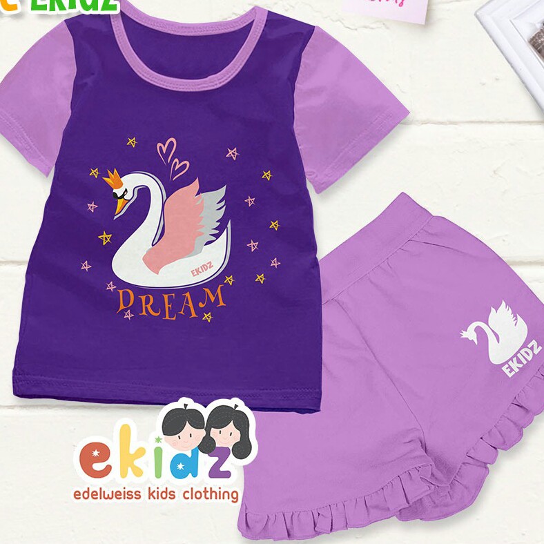 BAJU STELAN CELANA PENDEK UK 2-4-6-8-10 MERK EKIDS PER UNIT 3