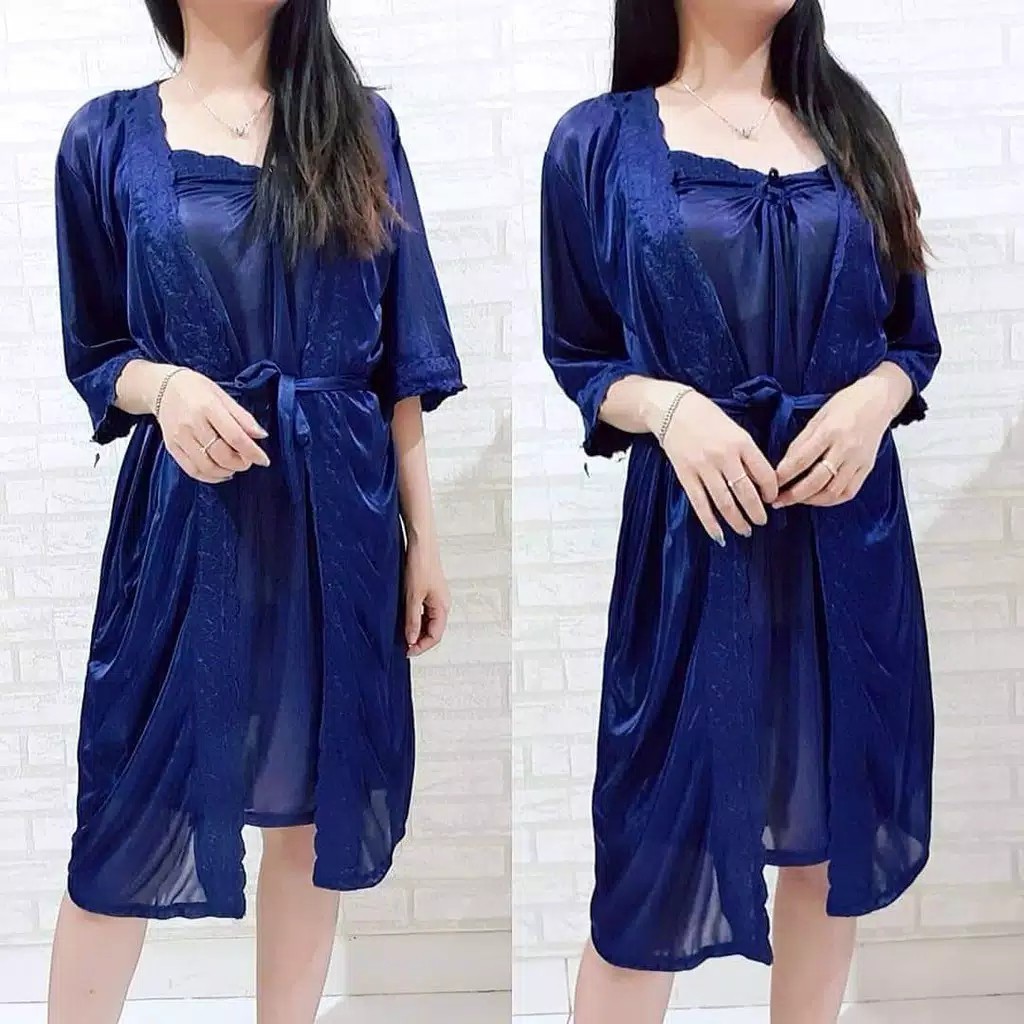 BAJU TIDUR SANTAI PIYAMA WANITA KIMONO SET 2