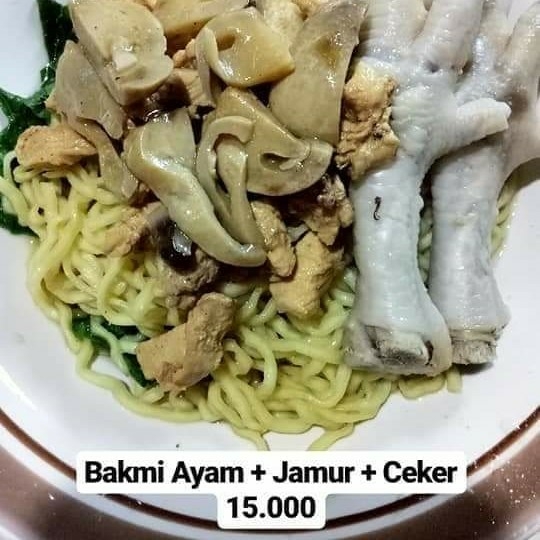 BAKMI AYAM PLUS JAMUR PLUS CEKER