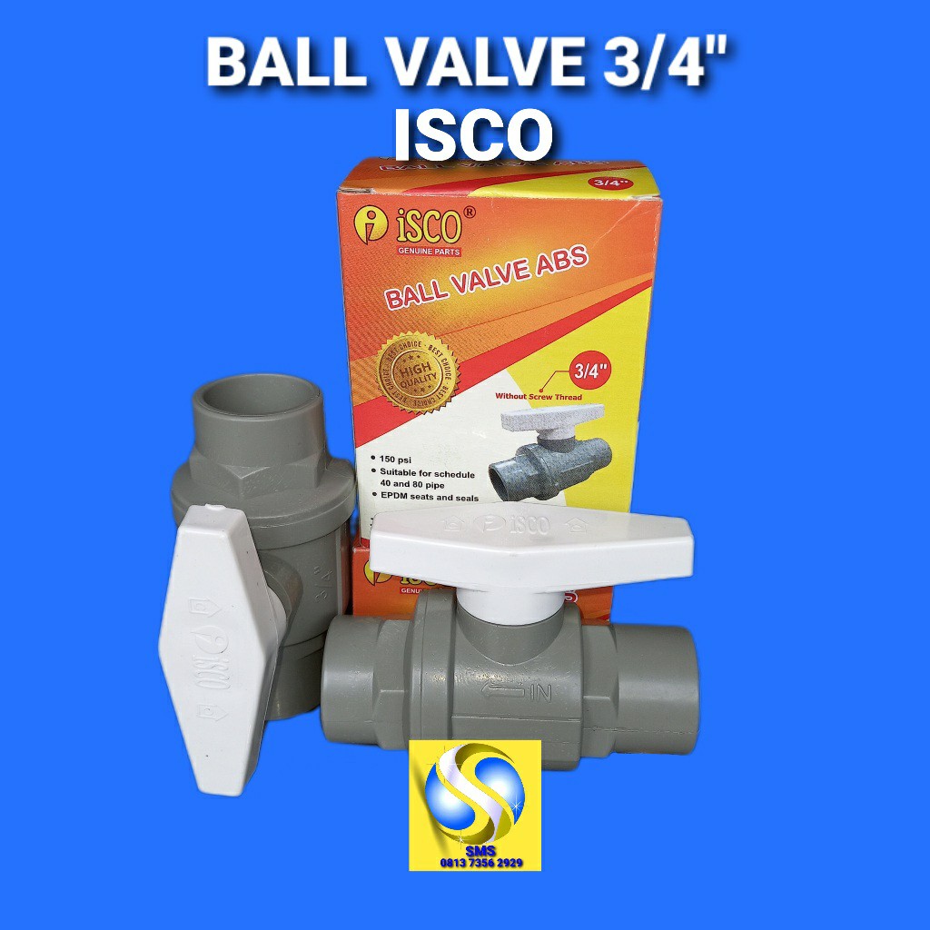 BALL VALVE PVC ISCO