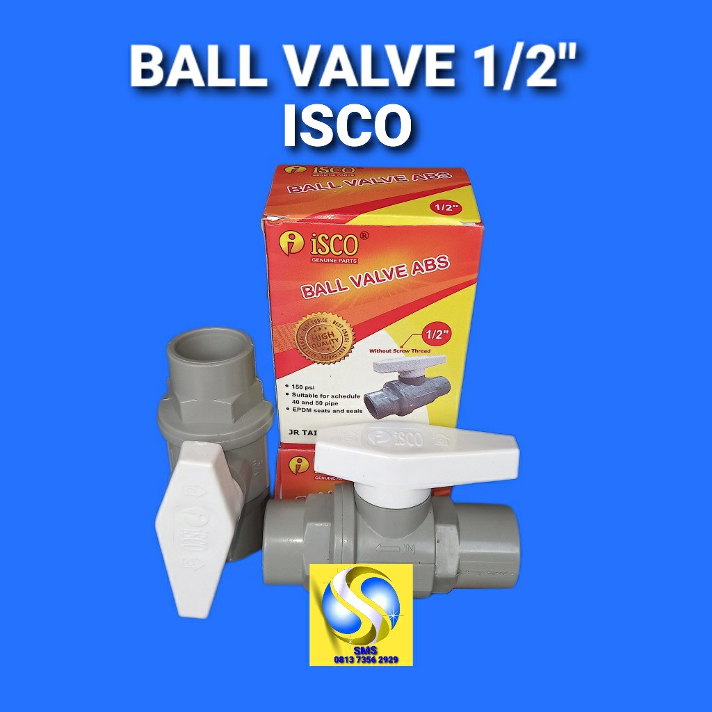 BALL VALVE PVC ISCO