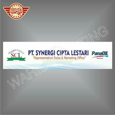 BANNER NAMA PERUSAHAAN | Wahid-Printing Catalog