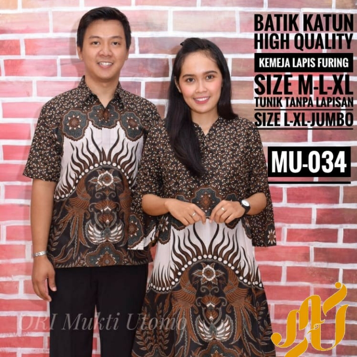 BATIK COUPLE ORI MUKTI UTOMO - MU 034