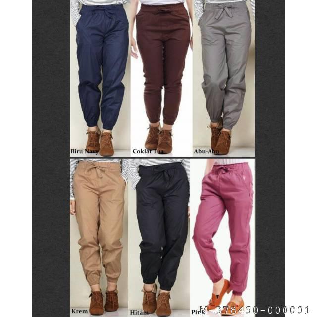 BAWAHAN WANITA CELANA JOGGER KATUN